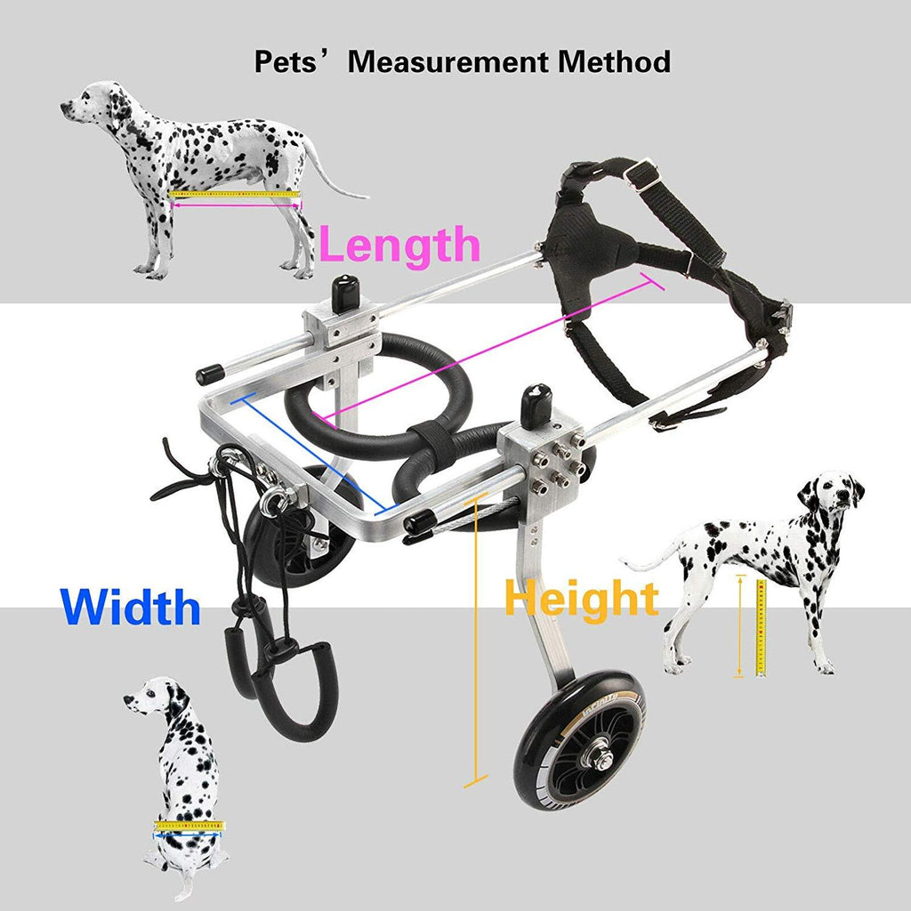 Briday LarSize  Steel Pet/Dog Wheelchair Handicapped Hind Legs Pet/Dog