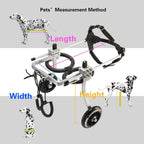 Briday LarSize  Steel Pet/Dog Wheelchair Handicapped Hind Legs Pet/Dog