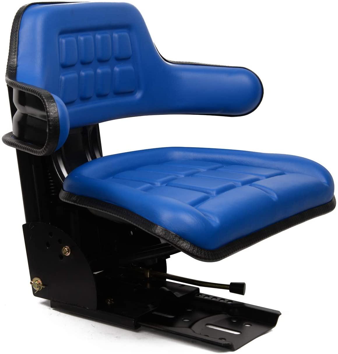 universal tractor suspension seat sliding rails adjustable,waffle style,fits for john deere,ford/new holland,massey ferguson,kubota (blue)