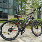 TESGO Electric Bikes for Adults Climber - 26’’ Electric Bicycle with Removable 48V/10.4Ah LG Cells Battery, 350W Electric Mountain Bike with  7 Speed Gears, Max 21MPH Ebike with Fork Suspension