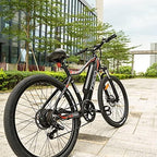 TESGO Electric Bikes for Adults Climber - 26’’ Electric Bicycle with Removable 48V/10.4Ah LG Cells Battery, 350W Electric Mountain Bike with  7 Speed Gears, Max 21MPH Ebike with Fork Suspension