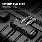 Expandable Luggage Sets Clearance 3 Piece Hardshell Lightweight PC+ABS Suitcase Spinner Wheels TSA Lock Black
