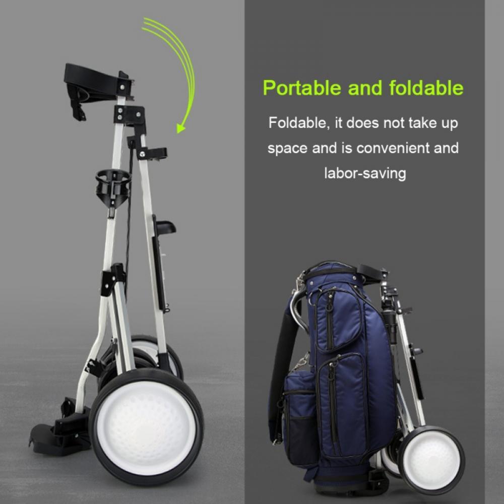 Professional Folding Golf Bag Outdoor Sports Travel Trolley Airport BaggaCart Stroller