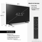 samsung q60b 43" 4k ultra hd smart qled tv - 2022 model *qn43q60b