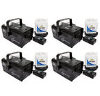 (4) Chauvet Halloween DJ Fog Smoke Machines w/ Fog Fluid &amp; Wired Remote | H-700