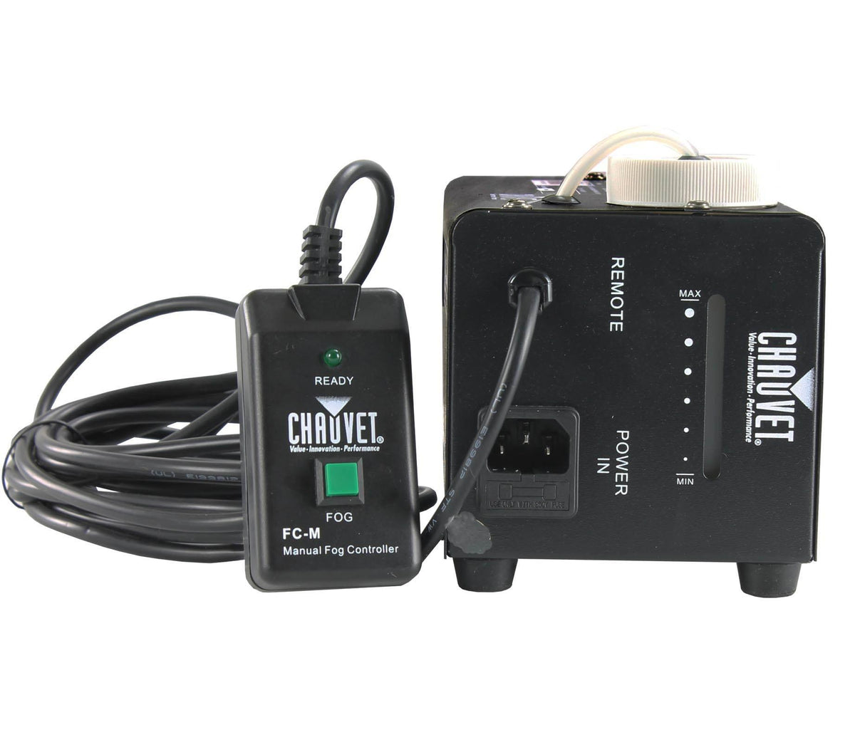 (4) Chauvet Halloween DJ Fog Smoke Machines w/ Fog Fluid &amp; Wired Remote | H-700