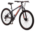 Mongoose Durham mountain bike, 21 speeds, 29-inch wheels, gray, mens style