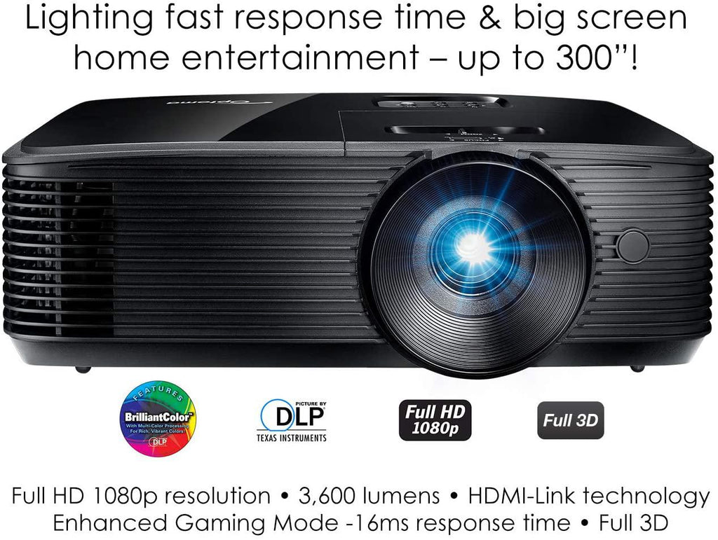 optoma hd146x high performance projector for movies gaming tv bright 3600 lumens