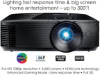 optoma hd146x high performance projector for movies gaming tv bright 3600 lumens