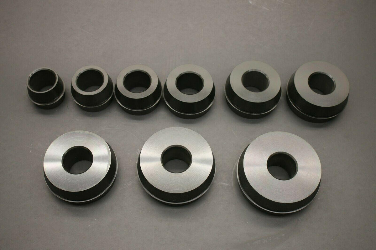 9 pc 2"-4.7" Low Angle Collet Set for 40mm Coats Hunter Wheel Tire Spin r