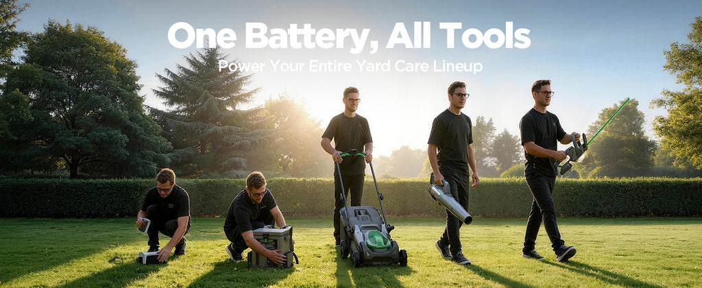 18" Electric Lawn Mower, 40V Cordless Lawn Mower with 2x8.0Ah Batteries &amp; Charger, Brushless Motor, 2-in-1 Mulching &amp; Bagging, 6-Position Height Adjustment, for Medium Yards