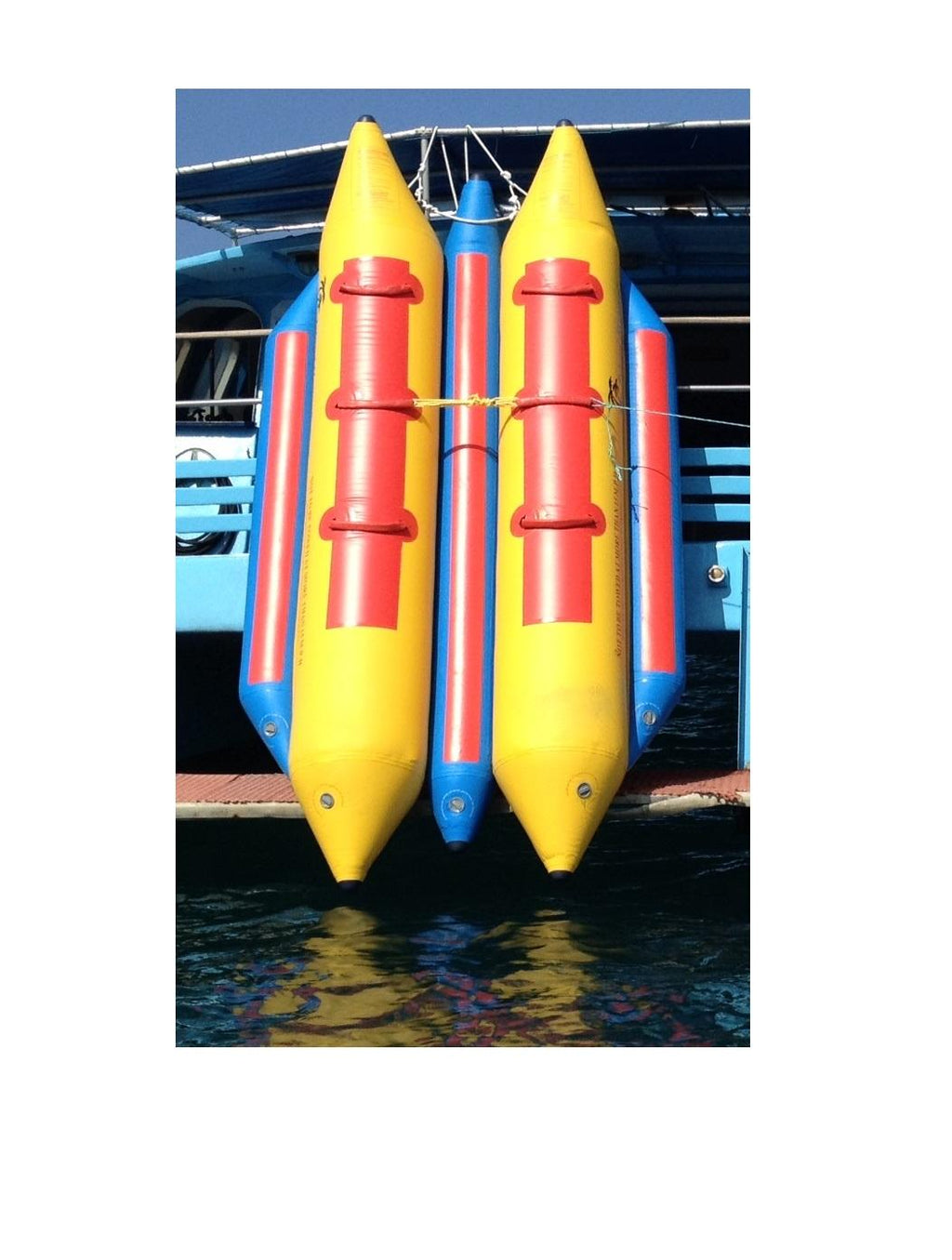 Island Hopper 6 Passenger 13' Feet In-Line Side-To-Side Seating Banana Boat