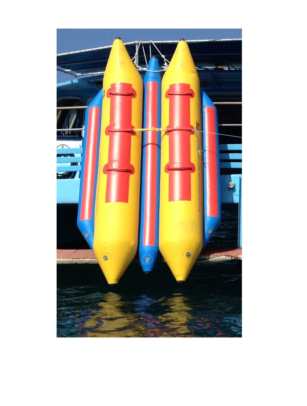 Island Hopper 6 Passenger 13' Feet In-Line Side-To-Side Seating Banana Boat