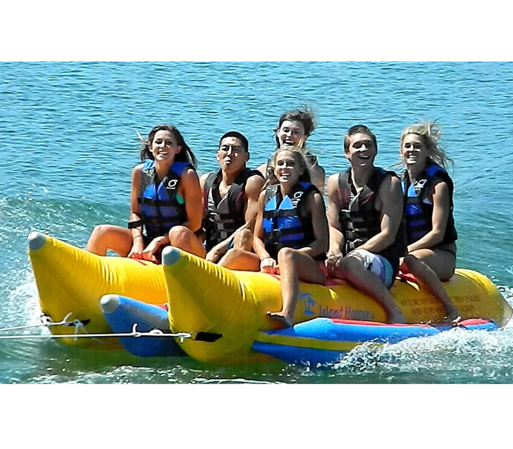 Island Hopper 6 Passenger 13' Feet In-Line Side-To-Side Seating Banana Boat