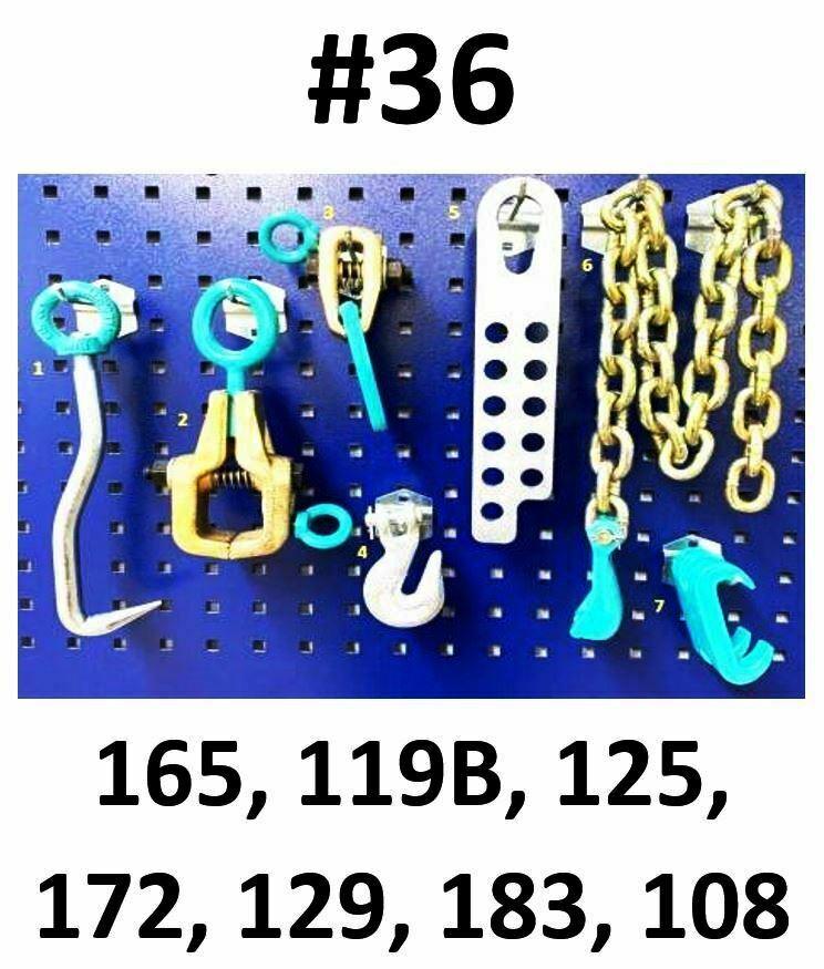 SET#36 FRAME MACHINE COLLISION REPAIR PULLING CLAMPS TOOLS 7 Piece value set