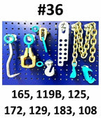 SET#36 FRAME MACHINE COLLISION REPAIR PULLING CLAMPS TOOLS 7 Piece value set