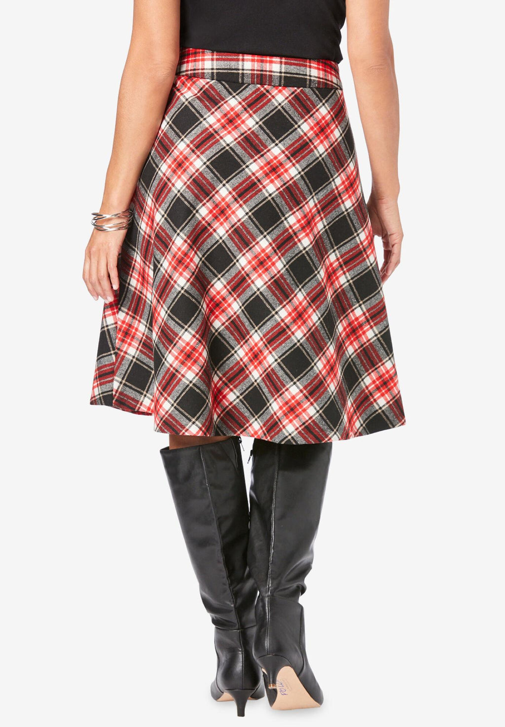 wool-blend skirt
