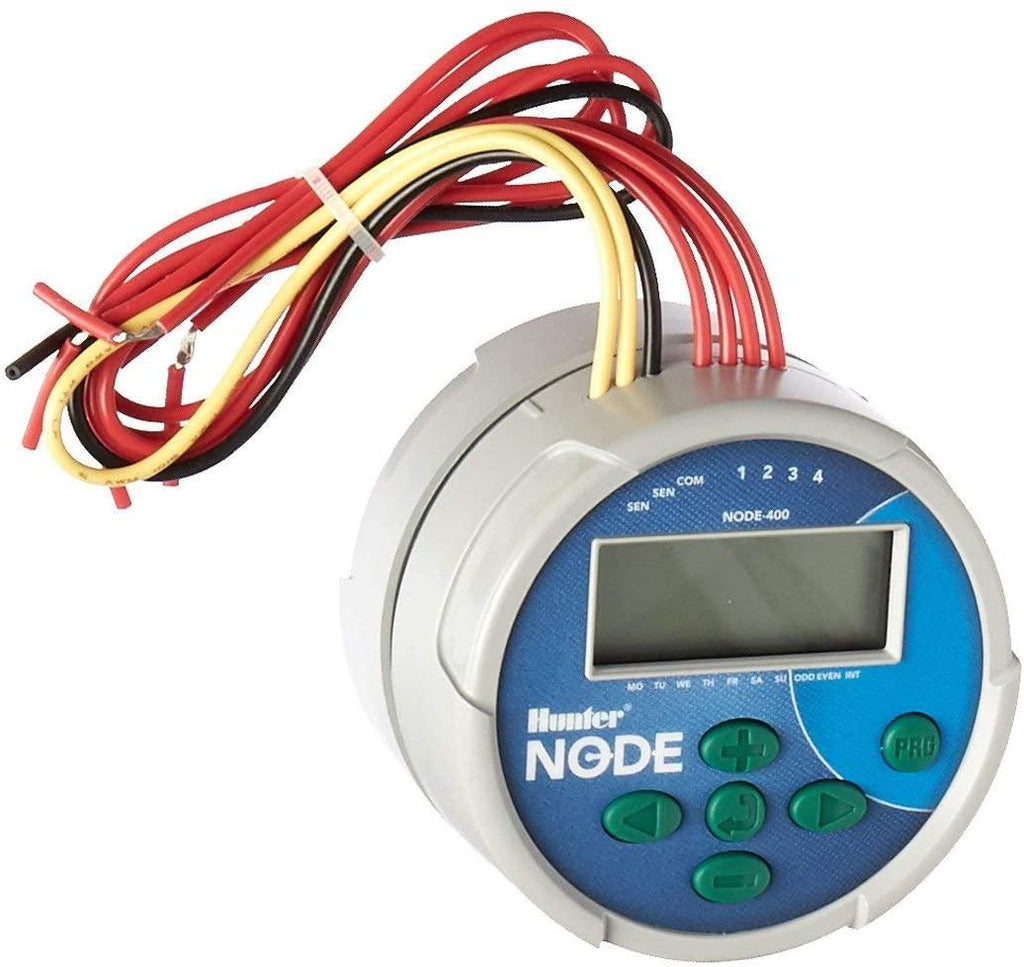 hunter sprinkler node400 node 4-station irrigation controller blue