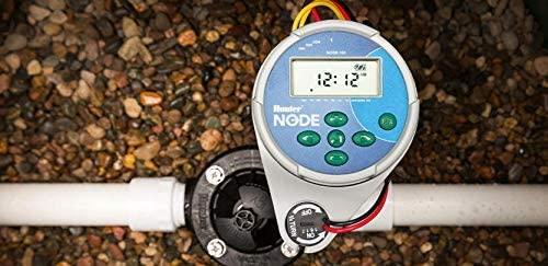 hunter sprinkler node400 node 4-station irrigation controller blue
