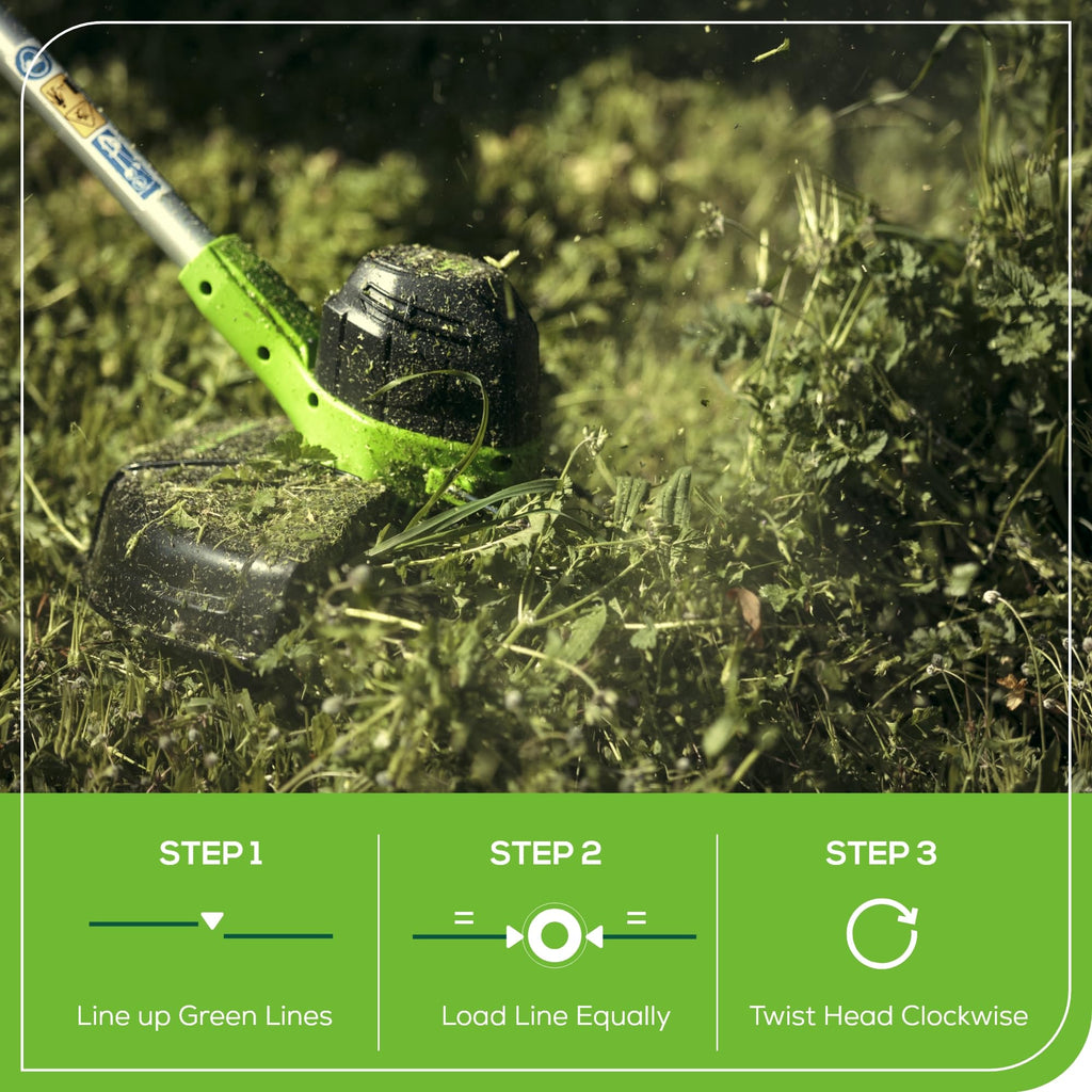 40V Cordless Yard Tool Combo Kit with 2.0Ah Battery &amp; Charger – 12" Auto Feed String Trimmer and 390 CFM Leaf Blower, Lightweight