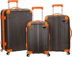 London Hardside Spinner Wheel Luggage, Charcoal, 3-Piece Set (20/24/28)