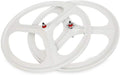DNYSYSJ 700c 3 Spoke Fixed Gear Bike Rims Set Single Speed Bike Front&amp;Rear Set White