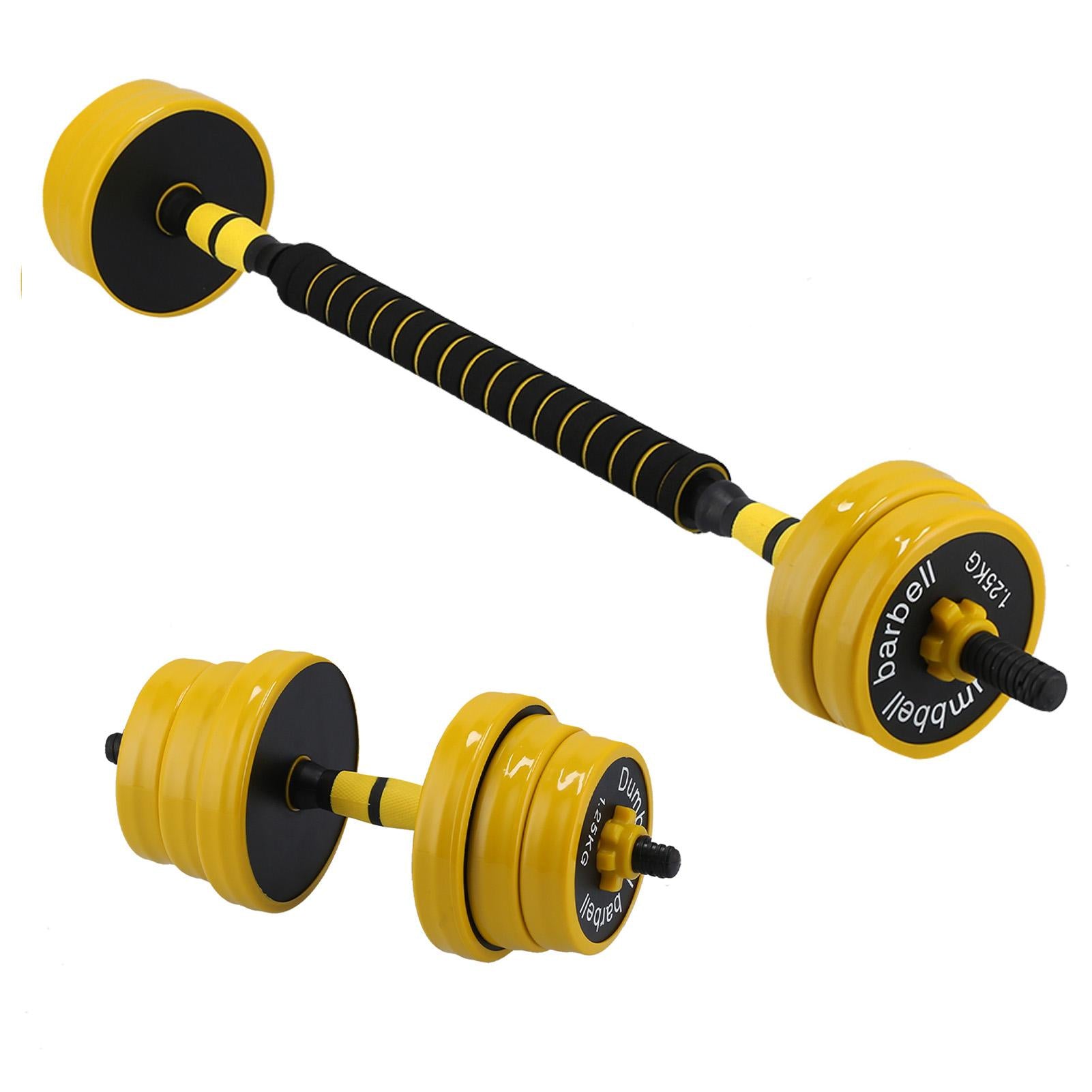 YLSHRF 20KG Dumbbell Set 2 in 1 Adjustable Weights Dumbbells Set for Home Gym Fitness Workout,Dumbbell Set,Adjustable Weights Dumbbell