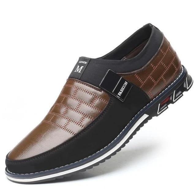 Men's Business Leather Slip On Shoes