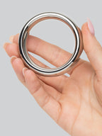 DOMINIX Deluxe 1.9 Inch Stainless Steel Donut Cock Ring, Silver