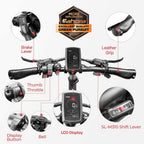 eAhora Electric Bike X7 Plus 750W Fat Tires Electric Bicycle 48V 14AH Electric Bikes for Adults Foldable Frame Commuting Ebikes Dual Hydraulic Brakes Cruise Control System 20 Inch Wheel 8-Speed