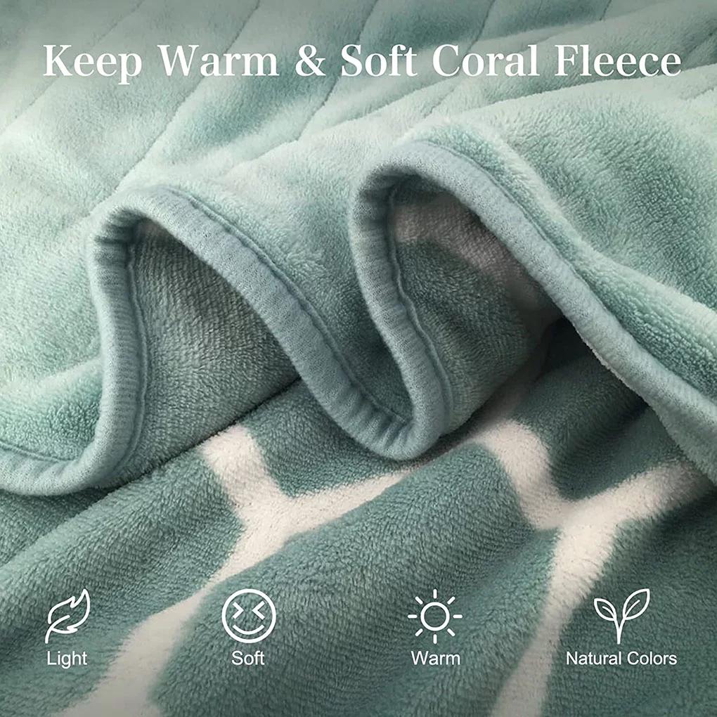 Electric Blanket Heated Throw Size Blanket With Dual Controllers 84"X90" 5+1 High Heat Settings&amp;10Hrs Auto Off Home Office Use (Apple Green)