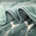 Electric Blanket Heated Throw Size Blanket With Dual Controllers 84"X90" 5+1 High Heat Settings&amp;10Hrs Auto Off Home Office Use (Apple Green)