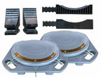 2 Wheel Alignment Turntable Turn Plates 10,000 Pounds Capacity + bridblocks