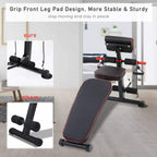 CINAK Foldable Weight Bench with Adjustable Backrest and Preacher Pad, Full Body Training Workout Sit Up Bench for Home Fitness Gym Exercise Sports Up to 500 Pounds