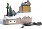 ZMDZA Christmas Glowing LED Light Music House European Style House Exquisite Crafts CottaChristmas Snowman Santa Decorations Gifts (Size : Style 2)