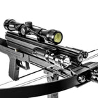 160FPS Multi-Functional Crossbow Hunting Equipment with 32 mm Sight Scope and 200-Mag Capacity