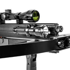 160FPS Multi-Functional Crossbow Hunting Equipment with 32 mm Sight Scope and 200-Mag Capacity
