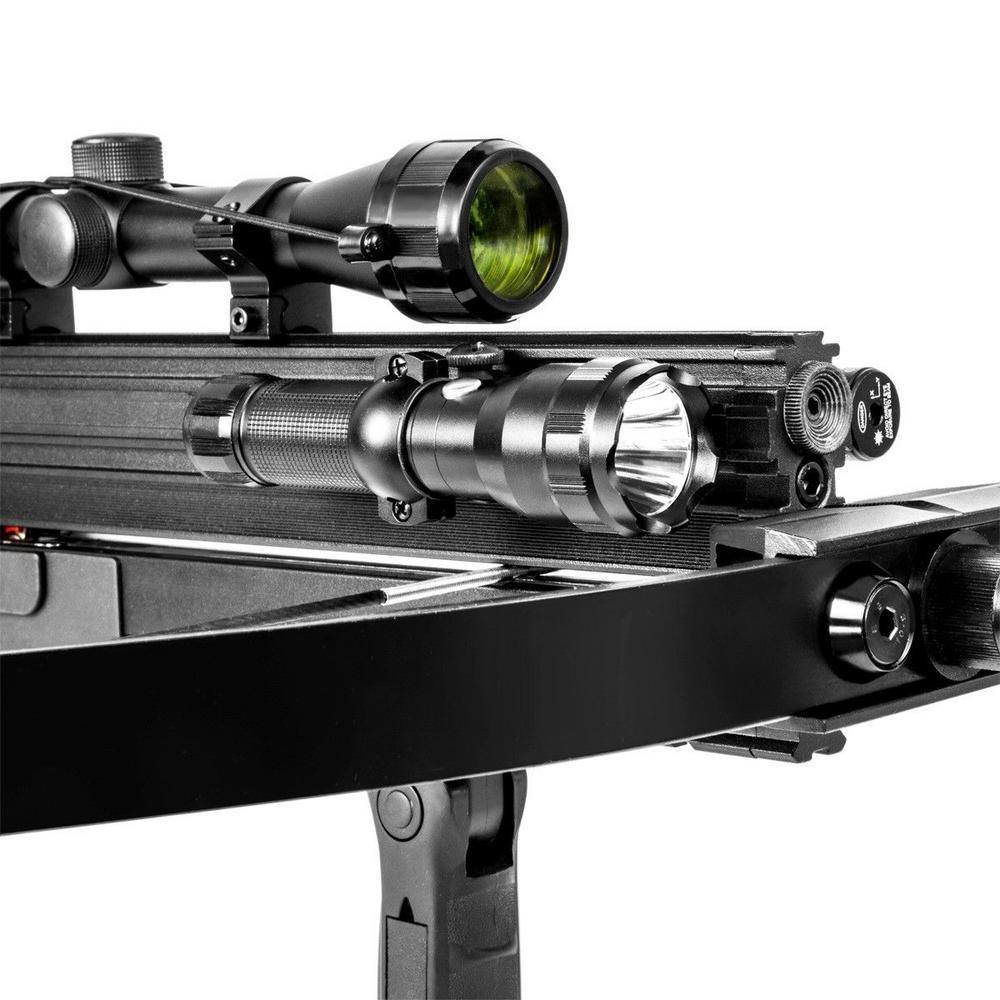 160FPS Multi-Functional Crossbow Hunting Equipment with 32 mm Sight Scope and 200-Mag Capacity