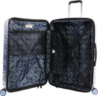 Collins 3 Piece Set Expandable Suitcase with Spinner Wheels, Black, One Size
