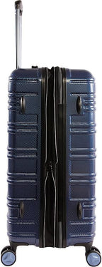 Collins 3 Piece Set Expandable Suitcase with Spinner Wheels, Black, One Size