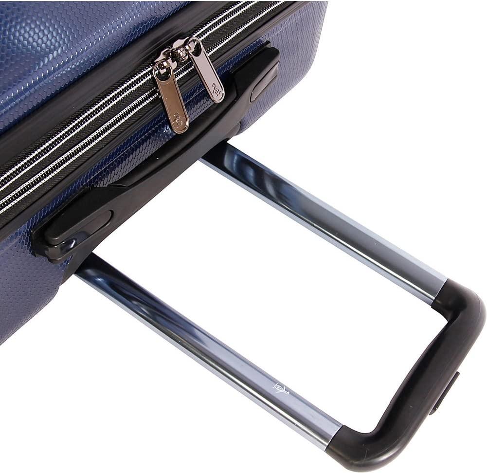 Collins 3 Piece Set Expandable Suitcase with Spinner Wheels, Black, One Size
