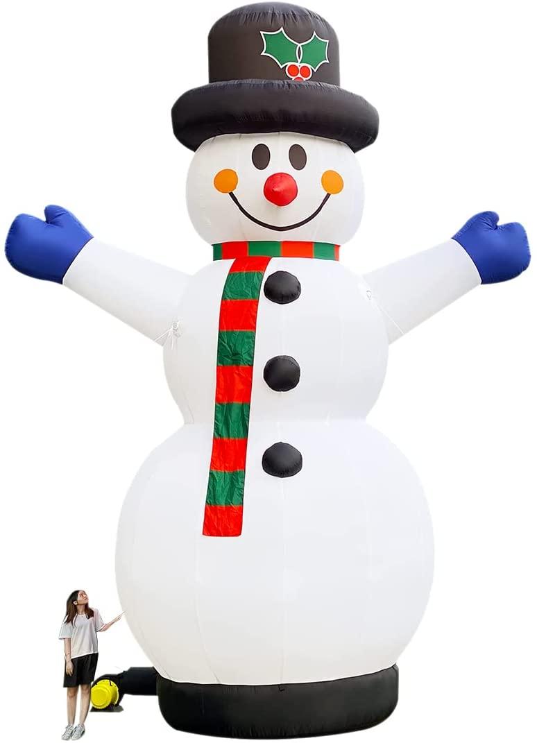 TKLoop 26Ft Giant Inflatable Snowman for Christmas with Blower Snowman Inflatable Outdoor Yard Decoration Lawn Xmas Party Blow Up Decoration
