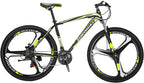 Micozy Mountain Bike 26 inch Mountain Bike Folding Bike Folding Bikes for Adults Foldable Bike Full Suspension Mountain Bike Unisex, 21 Speed 3 Spoke Magnesium Wheels, Fits 5'3''-6'1'', US in Stock