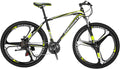 Mountain Bike Mens and Women 27.5 X1 Adult Bicycle 3 Spoke Wheel (red) ...