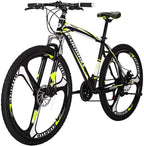 Mountain Bike Mens and Women 27.5 X1 Adult Bicycle 3 Spoke Wheel (red) ...