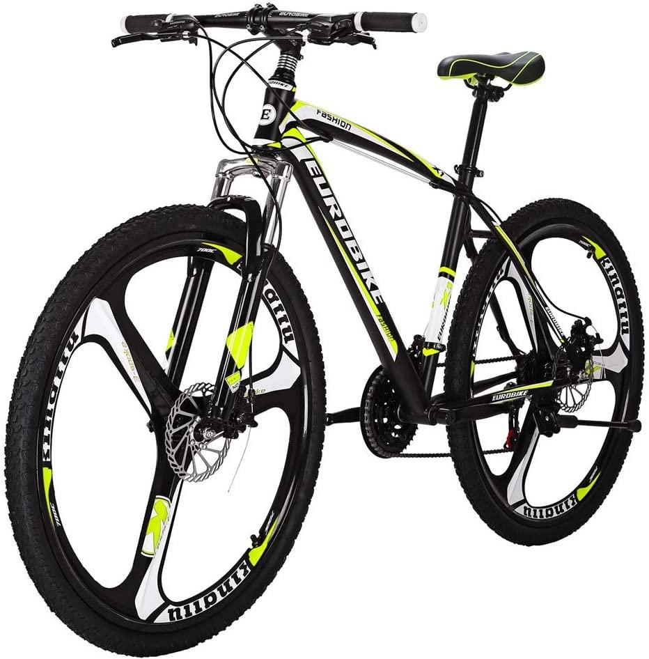 Mountain Bike Mens and Women 27.5 X1 Adult Bicycle 3 Spoke Wheel (red) ...