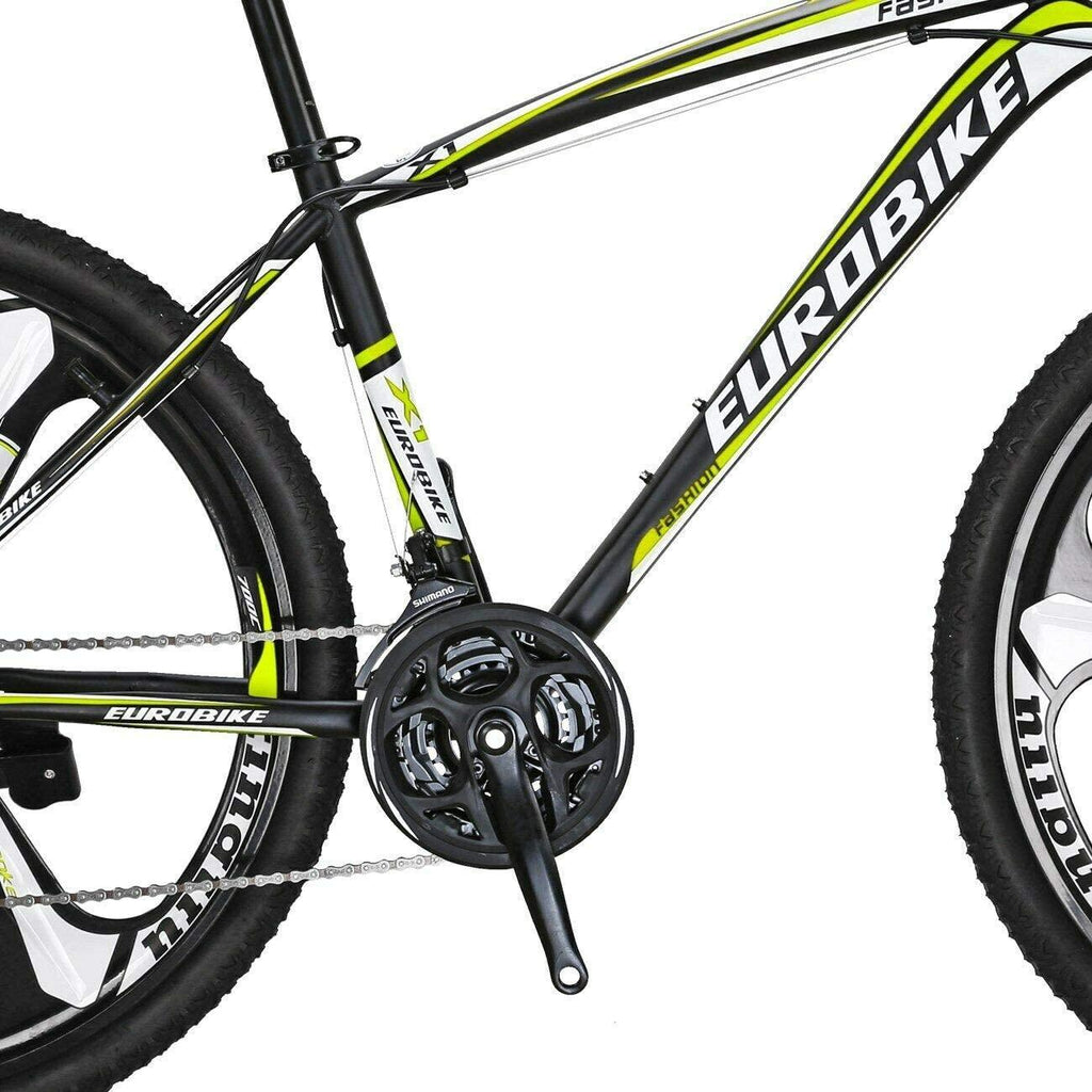 Mountain Bike Mens and Women 27.5 X1 Adult Bicycle 3 Spoke Wheel (red) ...