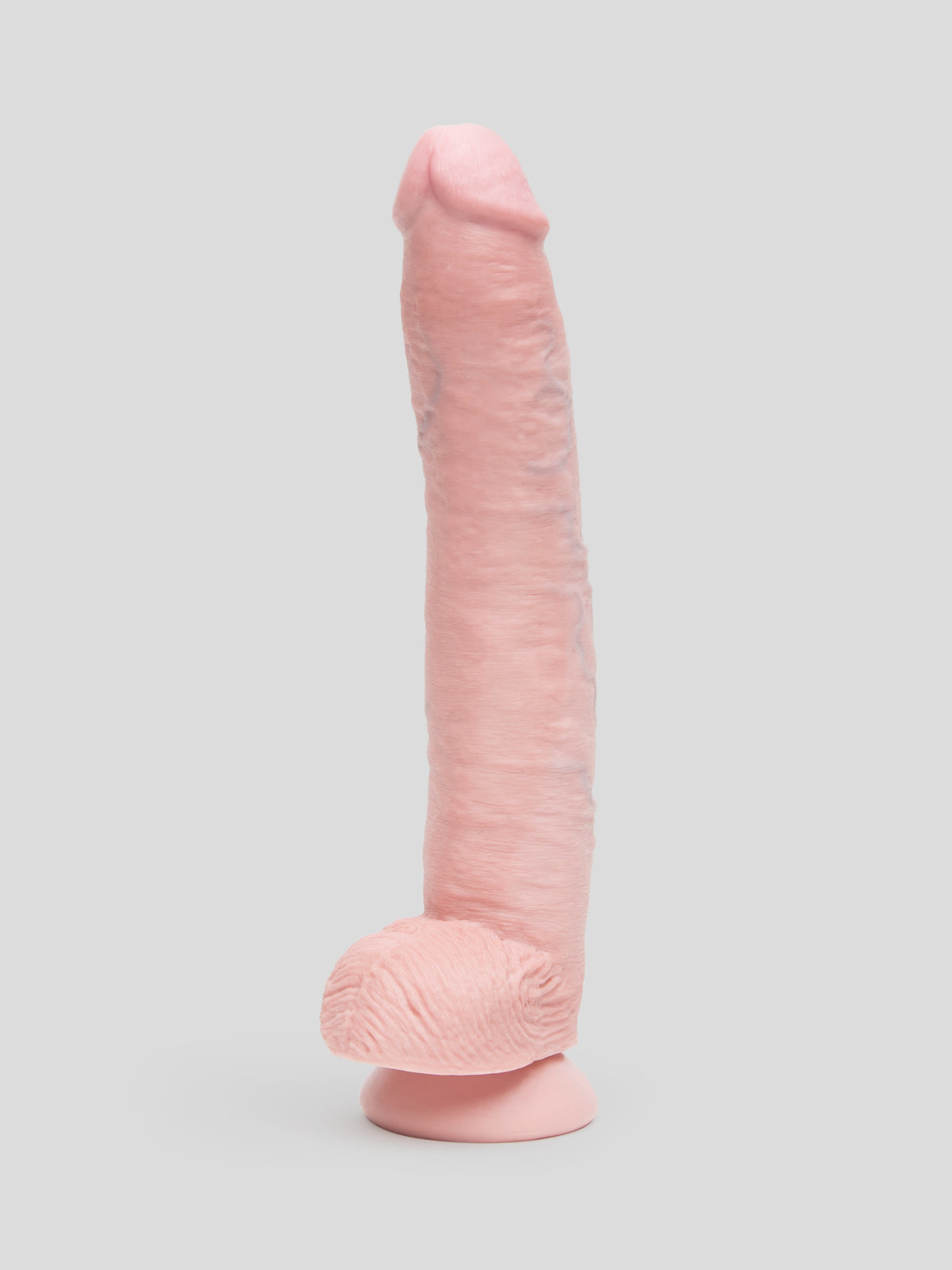 King Cock Ultra Realistic Suction Cup Dildo with Balls 12 Inch, Flesh Pink