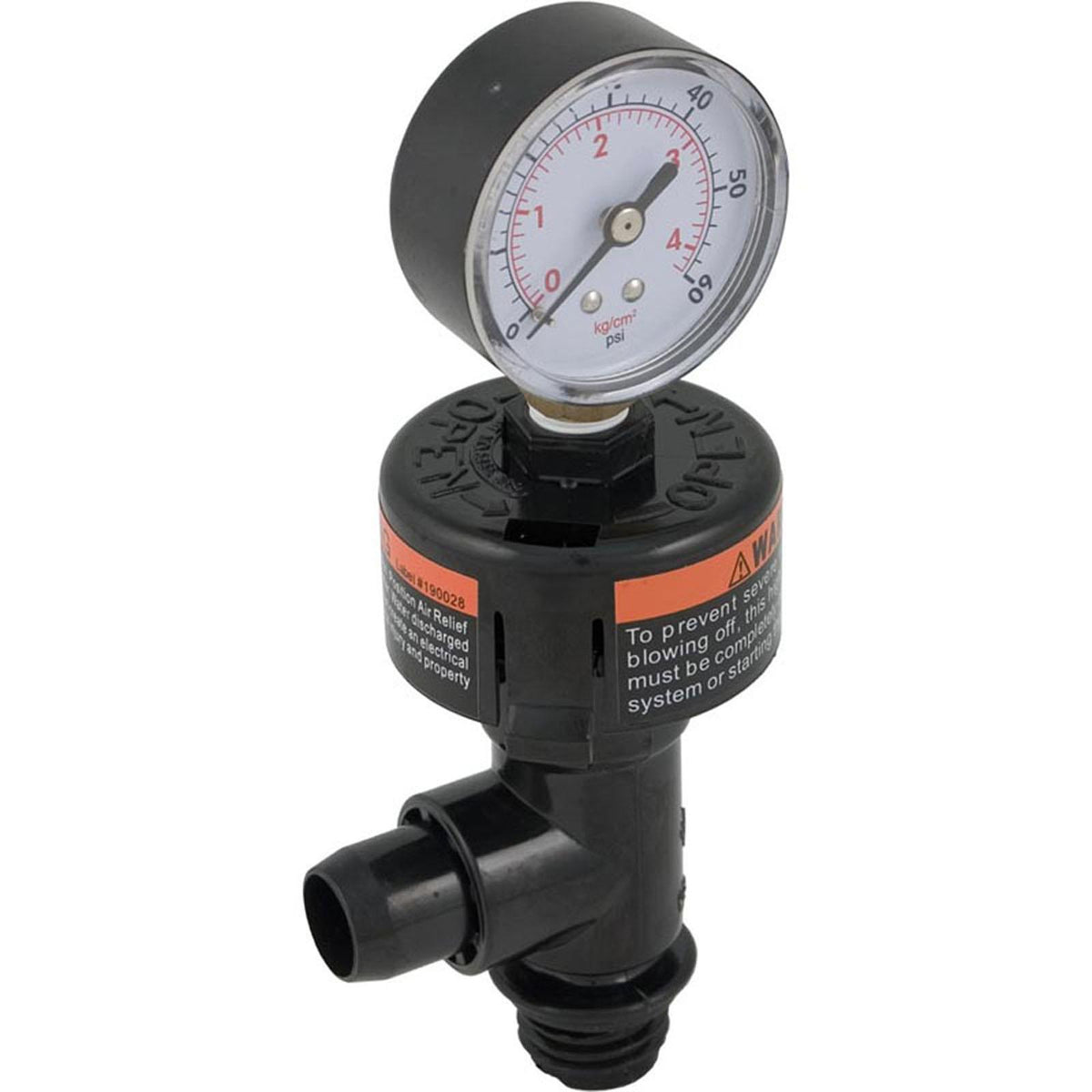 PENTAIR POOL PRODUCTS Pressure Gauge Assembly, Pentair SMBW, 1/4"mpt, 0-60psi, Bttm Mount