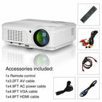 1280*800 smart home cinema projector wireless party movie blue tooth airplay tv
